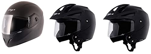 Image of Vega Cliff Black Helmet-L&Vega Crux Open Face Black Helmet-M&Vega Crux Open Face Black Helmet-L