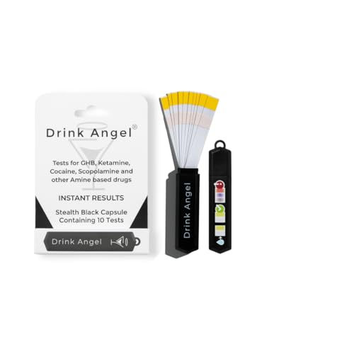 Drink Angel Spike Test Capsule Stealth Edition | Clinically Tested Drink Spiking Test Strips | UK...