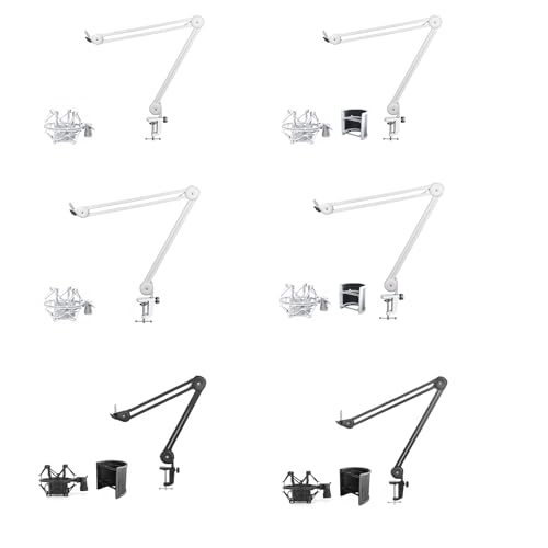 Support de microphone de table renforcé et bras de suspension à ressort pour studio - 4