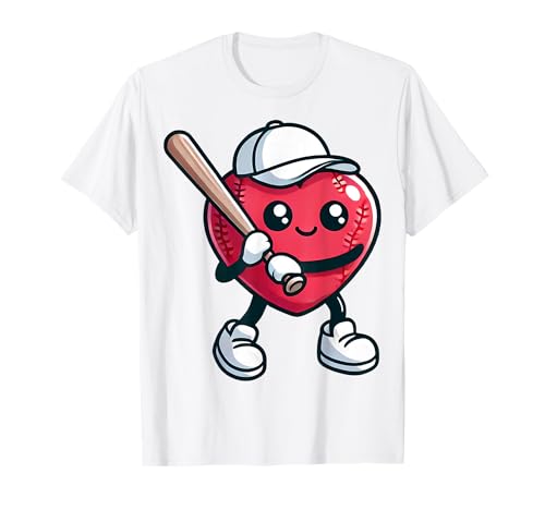 Día de San Valentín Love Heart Baseball Camiseta