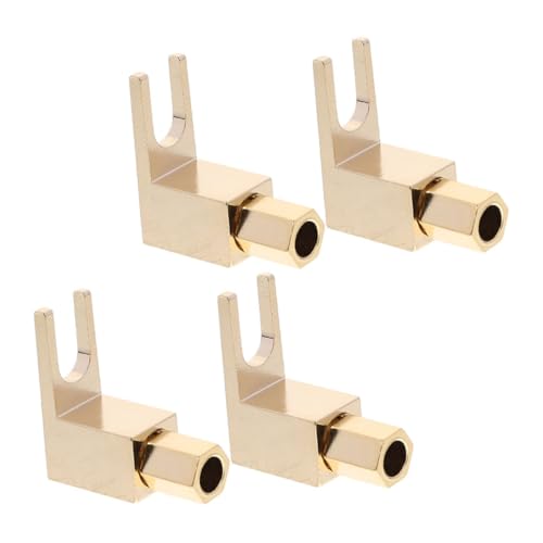 Conectores banana para cable de altavoz Holibanna terminales de ángulo recto de 4 piezas