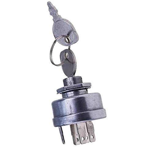 Ieqfue Ignition Starter Switch Compatible With Stens 430-334 Exmark 109-4736,103-0206, 88-9830, 104-2541, Toro 88-9830, 104-2541, 103-0206, 109-4736,Equipment Keys Master Set, Lawn Mower Parts #TOP5
