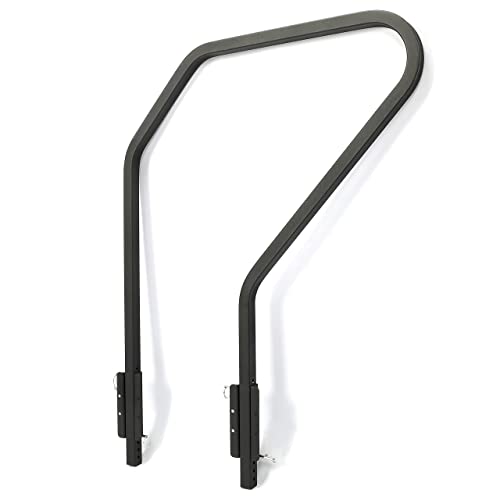 ALMULOO RV Handrail Compatible with Lippert Solid Step 3 Triple Or Quad Solid Step for 5th Wheel Rvs Travel Trailers Steel 3 or 4 Step Rails for RV Stairs