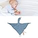 Baby Goose Animal Safety Blanket Cute Lovely Design Breathable Cotton Material Promotes Fine Motor Development Soft Texture for Babies (Navy Blue)