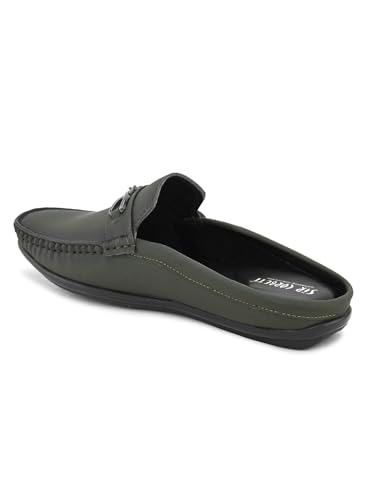 Image of SIR CORBETT Leather Back Open Loafers Shoes for Men (Size 6 to 13)