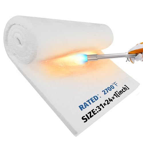 Nelyrho Ceramic Fiber Insulation Blanket 31" x 24" x 1"