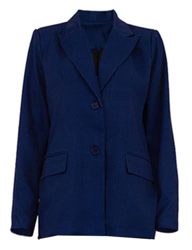Veste de costume femme boutonnage simple avec revers élégant