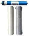 CFS – 3 Pack Replacement Water Filter Set includes Sediment, Carbon Block Cartridges & 75 GPD Membrane Compatible with 10" Reverse Osmosis Models – Removes Bad Taste – 3 Stage RO Filtration System