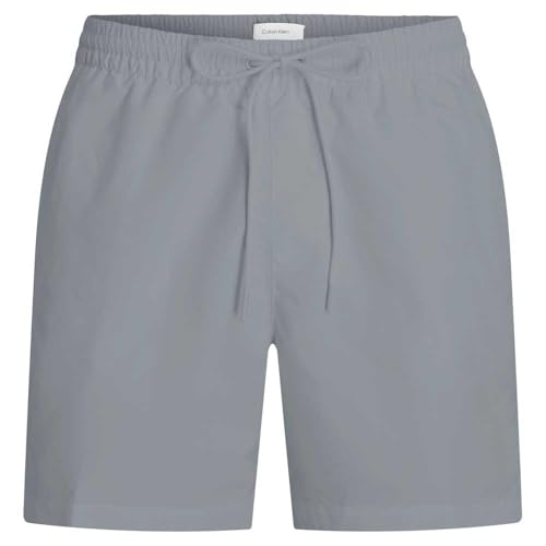 Calvin Klein Men's Medium Drawstring LV00N61109 Boardshorts, Grey (Quarry), M