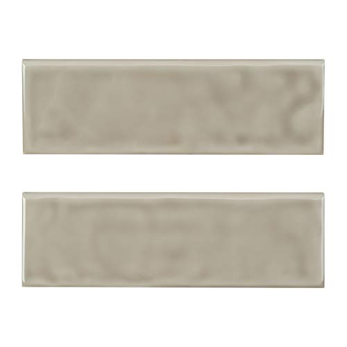 MSI Urbano Warm Concrete 4 in. Width x 12 in. Length Glossy Ceramic Subway Wall Tile for Bathroom, Kitchen Backsplash, Accent Wall Tile, and Shower Wall Tile