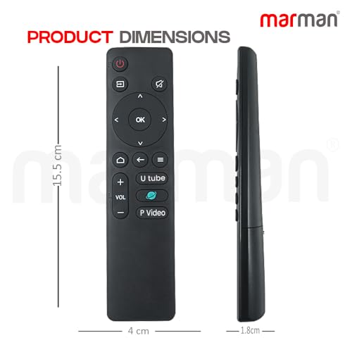 Image of marman Compatible with Thomson Tv Remote Control Original Model 24Alpha001 32Alpha007BL 40Alpha009BL Suitable for 4K FHD UHD LED TV Make Sure Existing Controller Replicate as Similar Model