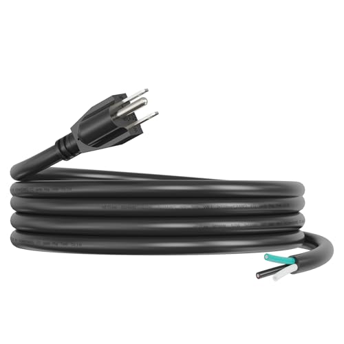 PLUGTUL Replacement Power Cord 10 FT, 14 Gauge, 3 Prong, NEMA 5-15P, 15A 125V 1875W, ETL Listed