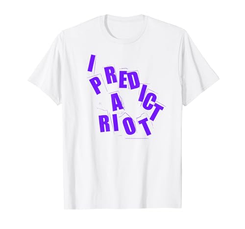 Image of I Predict A Riot T-Shirt, Men, White, 4X-Large