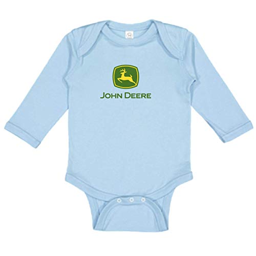 John Deere Baby Boy Logo Long Sleeve One Piece Bodysuit