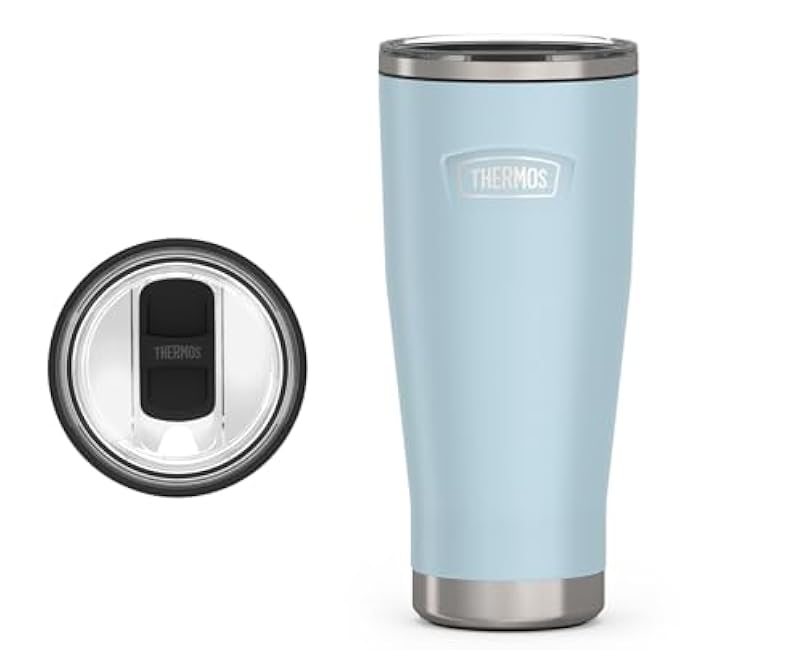 THERMOS ICON SERIES, Stainless Steel Tumbler with Slide Lock, 18 Ounce, Glacier