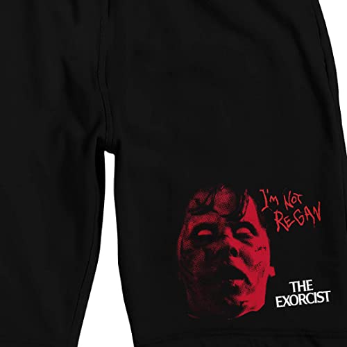 The Exorcist Red Regan Graphic Men's Black Sleep Pajama Shorts2