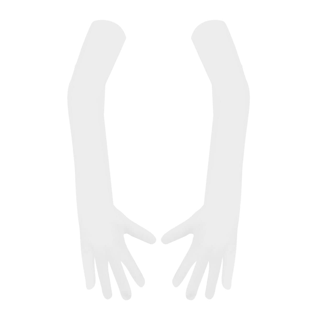 TeemoodsWomens Printed Cotton Long Summer Gloves for protection from Sun, Heat and Dust Pollution, UV protection, Perfect for Biking, Cycling, Hiking and other Outdoor Activities.