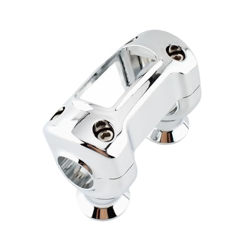 Rehausseurs de guidon en alu chromé style custom élégant pour motos Softail et Breakout
