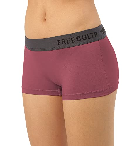 Image of Freecultr Women's Underwear Antibacterial Micromodal Airsoft | Boy Shorts | Ultra-Comfortable Sweat-Wicking & Skin-Friendly Fabric | No Irritation No Itching Stretchable & Breathable