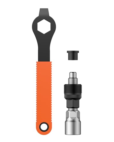 Pawfly Bicycle Crank Puller Bike Crank Removal Tool with Wrench & Top Cap Bottom Bracket Tool Crank Puller Bike Tool Bike Repair Kit for Square Taper Shimano & ISIS Splined Crank Arm