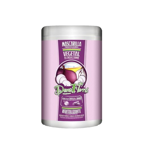 Dona Flora - Mascarilla Revitalizante de Cebolla & Bambú - Nutrición y Fortalecimiento - Hidratación Profunda - Anti Frizz - Cabello Brillante y Saludable - 1 kg -