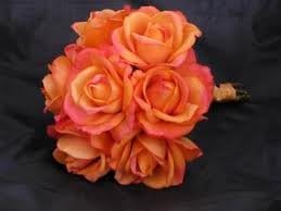 Classic Orange Rose Toss Bouquet