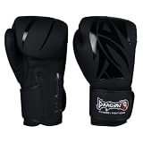 Dragon do Zestaw rękawic bokserskich 8-16 oz, ochraniacze piszczeli, profesjonalne wyposażenie do Muay Thai MMA, do treningu w worku bokserskim, sparingach, sportach walki (Mamba, 2-częściowy zestaw