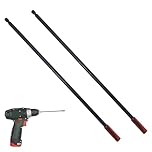 Musiook 2PCS 300mm Drill Extension Bit Holder, Powerful Magnetic Drill Bit Extension Bar for Quick-Change Impact Drive, Magnetic Screwdriver Tool Holders Impact Duty 1/4 Inch Hex Shank S2 Steel