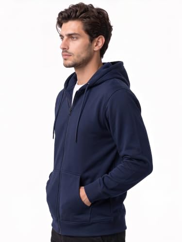 Image of XENOVAURBAN Zipper Hoodie for Men /Women | Unisex fit Cotton Fleece Hooded Sweatshirt - Zipper