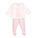 Calamaro – Ensemble bébé avec polain et détails de pointes pour bébé et enfant - Rose - 0 mois