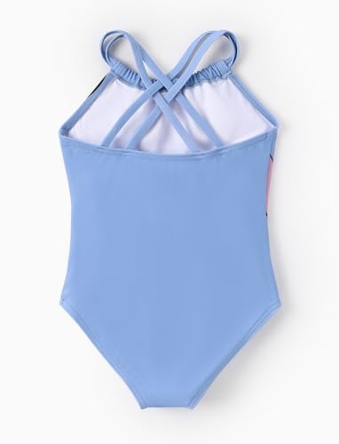 Image of Disney Stitch Marvel Frozen Elsa Girls Swimsuits UPF 50+ One Piece Bathing Suits Sport Summer Swimwear for Kids Size 3-13Y