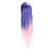Blue Pink Gradient Hair Mannequin Head, Female Hairstyling Training Model, High Temperature Synthetic Hair for Cutting Braiding Dyeing, Realistic Scalp Simulation for Beauty