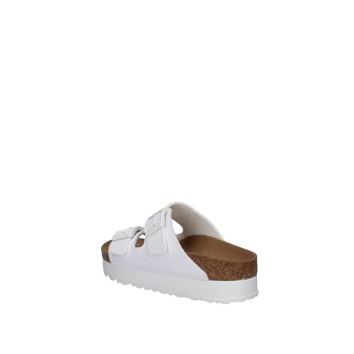 PAPILLIO Vegan by Birk Arizona White Slippers Women's Platform Vegan Shoes