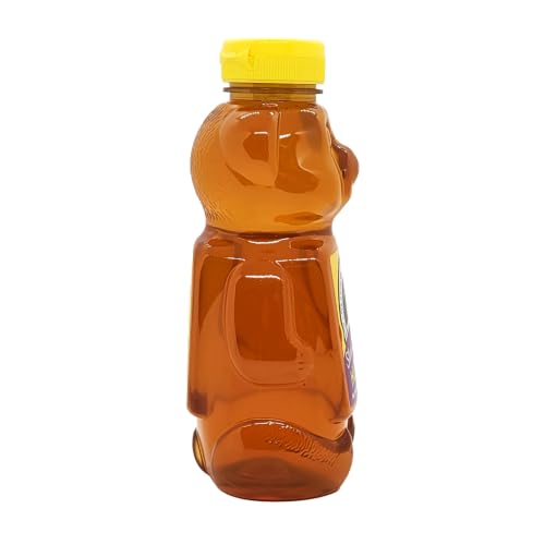 Miel pura Star Thistle 24oz en envase oso miniatura 2