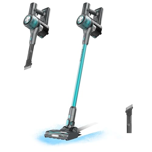 Cecotec Aspiradora Escoba sin Cable Motor BLDC Conga Rockstar P50. 265W, 80AW y 20000Pa, Cepillo Mixto Antienrredos, 3 Modos, Luz LED, Posición Parking, Depósito 1200ml, Limpia 120m2 en Modo Eco Cecotec Aspiradora Escoba sin Cable Motor BLDC Conga Rockstar P50. 265W, 80AW y 20000Pa, Cepillo Mixto Antienrredos, 3 Modos, Luz LED, Posición Parking, Depósito 1200ml, Limpia 120m2 en Modo Eco