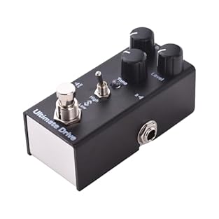 Seamless Connectivity: Equipped with 6.35mm input and output interfaces, the Electric Guitar Drive Effector provides a true bypass function, ensuring clean signal transmission without loss of tone. It's compatible with a variety of guitar pedals, mak...