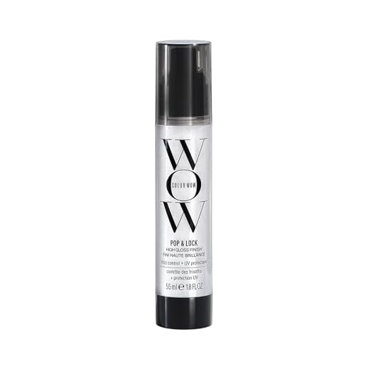Color Wow Pop & Lock High Gloss Finish, Feuchtigkeitsspendendes Haaröl für Strahlenden Haarglanz, Haarpflege Trockenes Haar mit UV-Schutz, 55ml