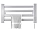 LHHL Scaldasalviette Elettrico A Basso Consumo Riscaldamento Asciugatura Elettrica Paraspruzzi IPX4 Adatto per Bagni Riscaldamento in Fibra di Carbonio (Color : White, Size : 57 * 30cm)