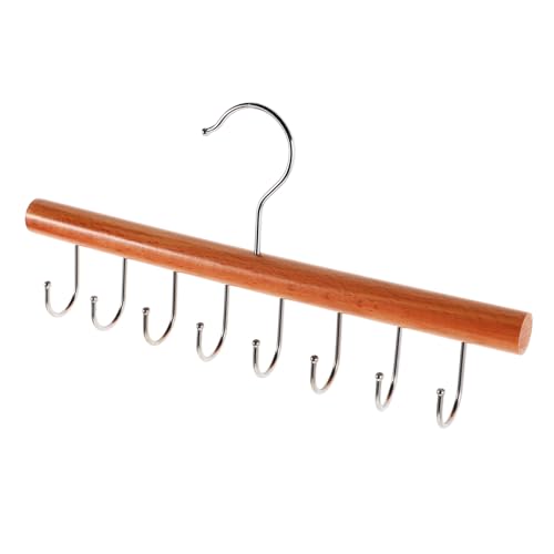 ABOOFAN Space Saving Wooden Belt and Tie Hanger Multifunctional Organizer Hook for Scarves Belts and Ties Decor Hook Design for Closets and Wardrobes