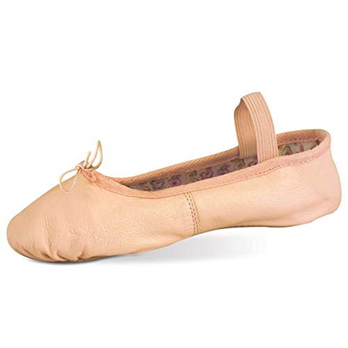 Danshuz Toddler Girls Pink Soft Leather Rose Ballet Shoes Size 8.5
