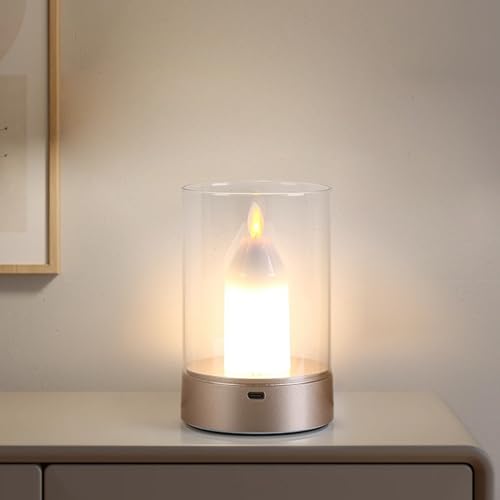 Lampe de Nuit Tactile à Intensité Variable avec Batterie Rechargeable
