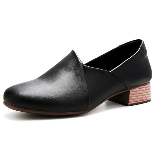 Image of UZB Loafers for Women Dress Shoes Slip On Shoes Low Heel Casual Work Office Dressy Shoes