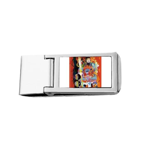 sp happy new year art deco fashion Slim Money Clip Stainless Holder Pocket Wallet