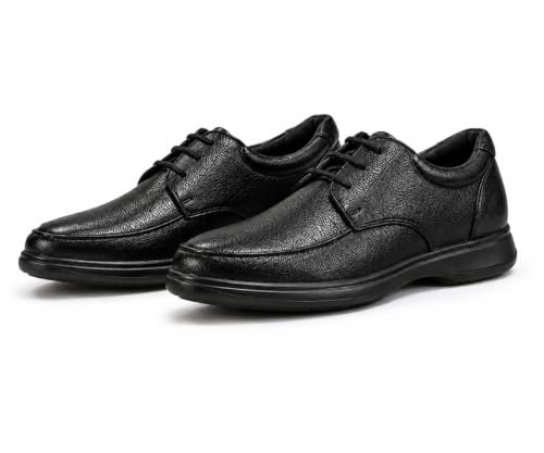 Image of Kraasa Steel Formal Shoes for Men | Vegan Leather Lace-Up Office Shoes