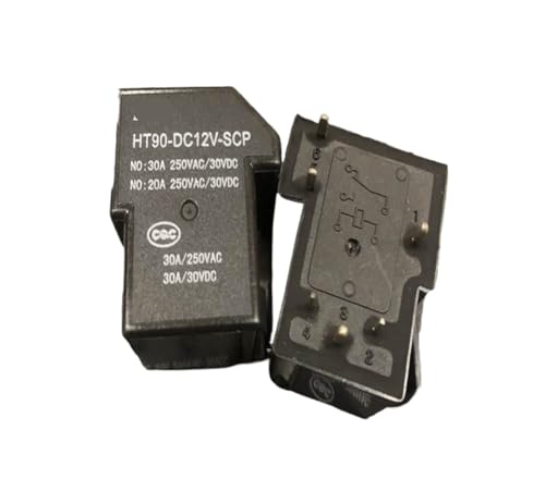 Relais HT90-DC12V-SCP T90-1C-6P-12V-30A à 6 broches pour circuits imprimés