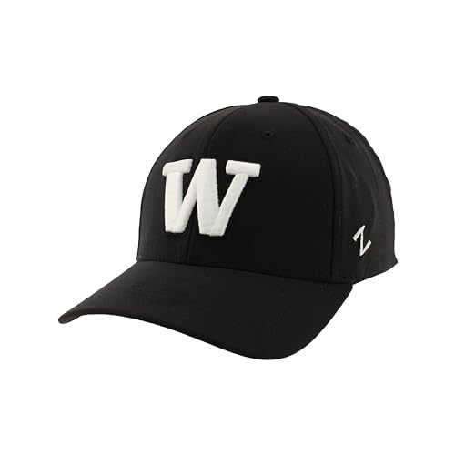 Washington Huskies NCAA Officially Licensed Hat Fitted Hype Black, Large