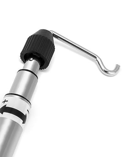 Image of QWORK 2 Pack Rotary Tool Round Grinder Telescopic Hanging Stand Holder with Table Clamp, Flex Shaft Hanger Stand Tool for Household Instustrial Outdoor