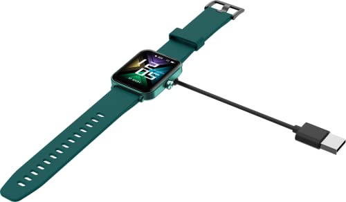 Image of GOQii Smart Vital MAX 1.69'' HD Full Touch, Smart Notification, IP68, Smart Watch for Smart Phones with SpO2, HR, Sleep Tracking & Multi Sports Mode with 3 Months Personal Coaching - Green