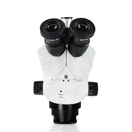 Image of Parco Scientific PA-5FLZ-IFR07 Trinocular Lockable Zoom Stereo Microscope | 10x WF Eyepiece, 0.7X-4.5X Zoom, 3.5X-90x Magnification, 0.5X & 2X Aux Lens | Double Arm Boom Stand | 144-LED Ring Light