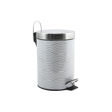 Poubelle à cosmétiques MSV Wave Gris Cover